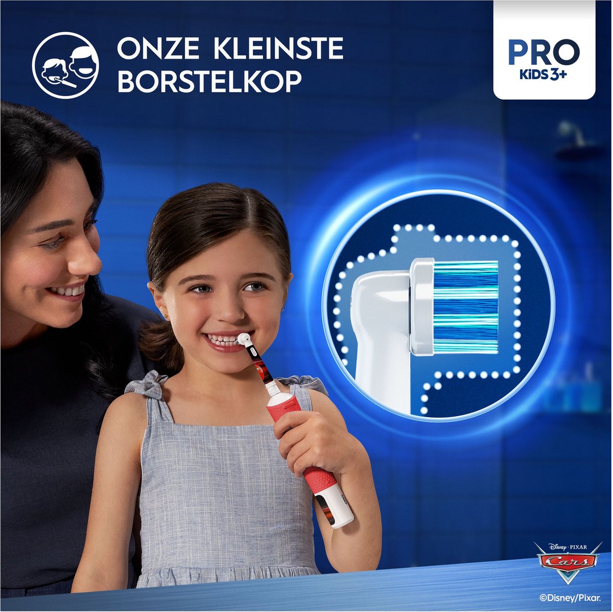 Afbeelding 3 van Oral-B Pro Kids - Cars - Elektrische Tandenborstel - Ontworpen Door Braun