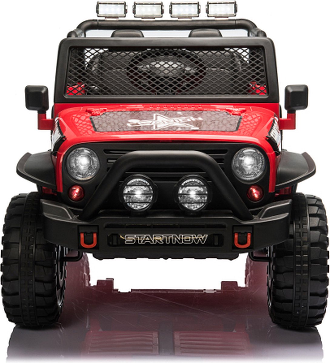 Elektrische kinderauto 2-zits elektrische auto voor kinderen met 12V accuvermogen 2x45W motor 2 4G afstandsbediening 3 snelheden LED-verlichting realistische claxon muziek FM-radio vanaf 3 jaar