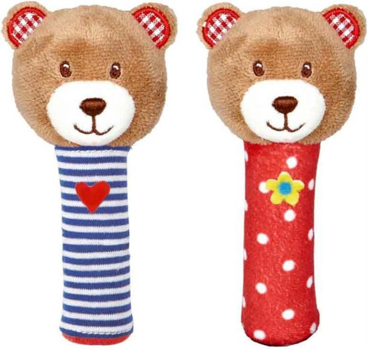 Quitscher Baby Teddy Plusch Squeaker 13cm