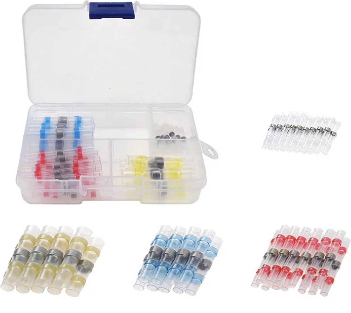 PROKING Doos Soldeer Kousen - Soldeerhulzen - Krimpkous - Kabelverbinders - Waterdicht - Kabelschoen - 100 stuks