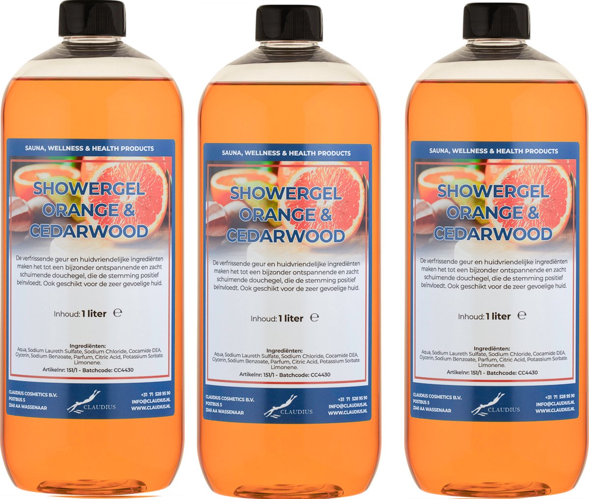 Goedkoopste Handzeep Sweet Orange & Cedarwood 1 liter - set van 3 stuks