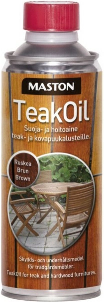Maston Teak Oil - Bruin - Houtolie - 450 ml