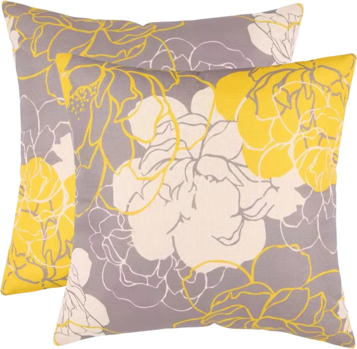 buitenkussen hoes 2stuks 45x45 art bloemen design9