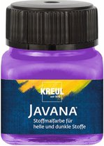 Peinture textile violet Javana 20ml - Pour les textiles de couleur claire et foncée