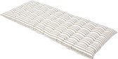 Homescapes Coussin pour banc de jardin 2 places, Rayures grises