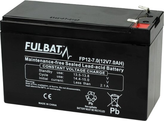 Fulbat Accu Fulbat FP 12-7 Gel VRLA 12V 7Ah