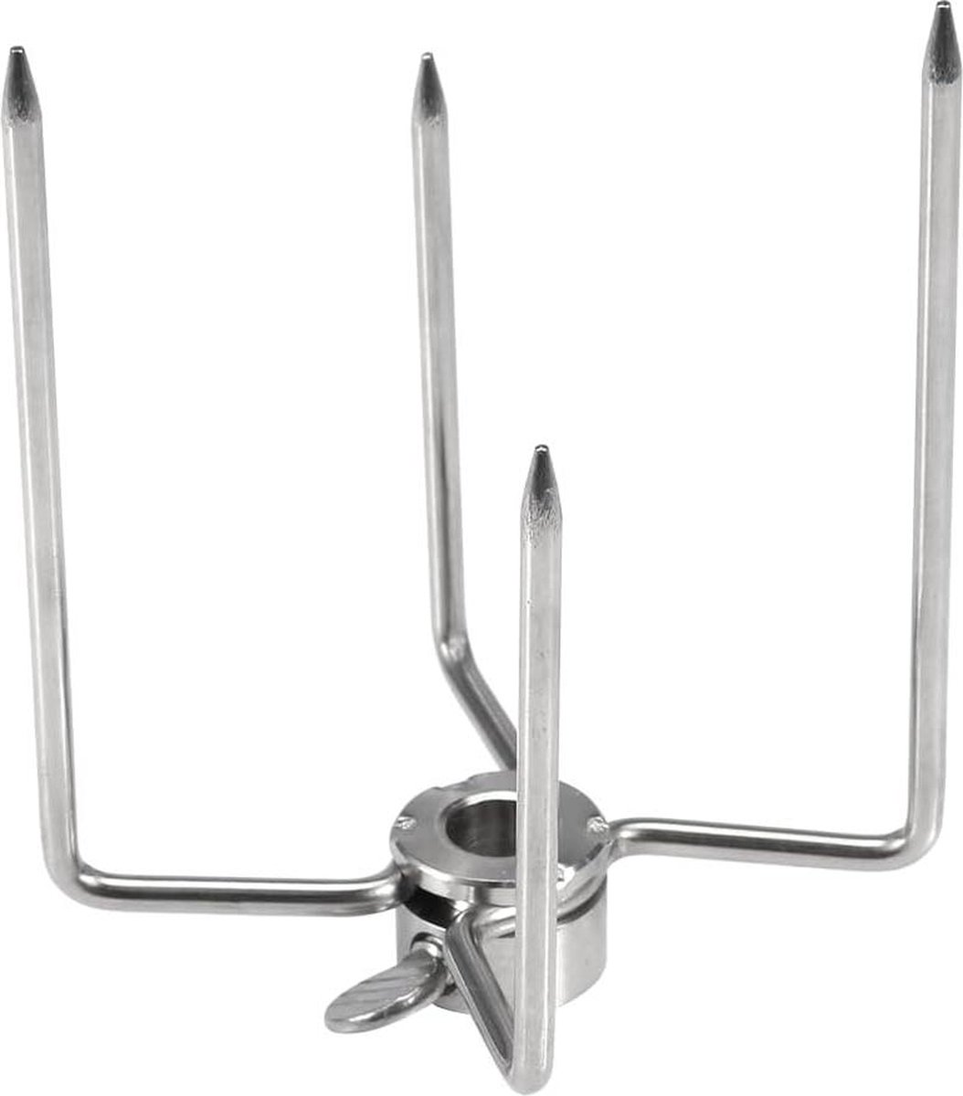 Multifunctionele Roestvrij Staal Gebraden Spit Rotisserie Vorken Barbecue BBQ Tool voor Outdoor Party Set van 2 bbq tool