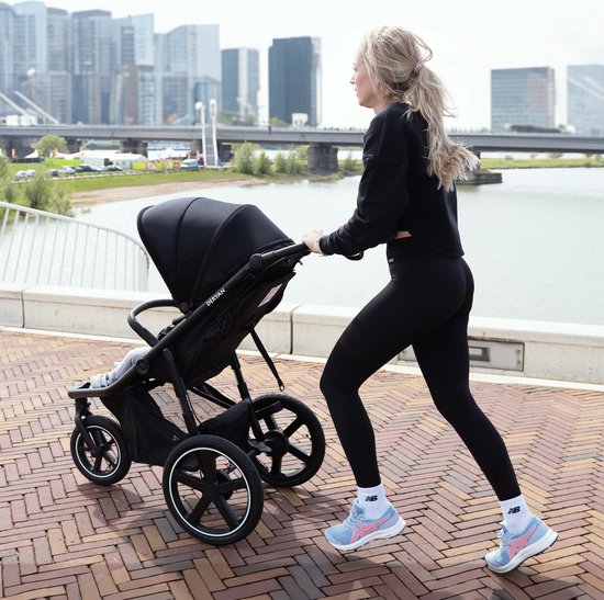 Deryan Bolt hardloop kinderwagen - Jogging buggy - Muggennet - Creme