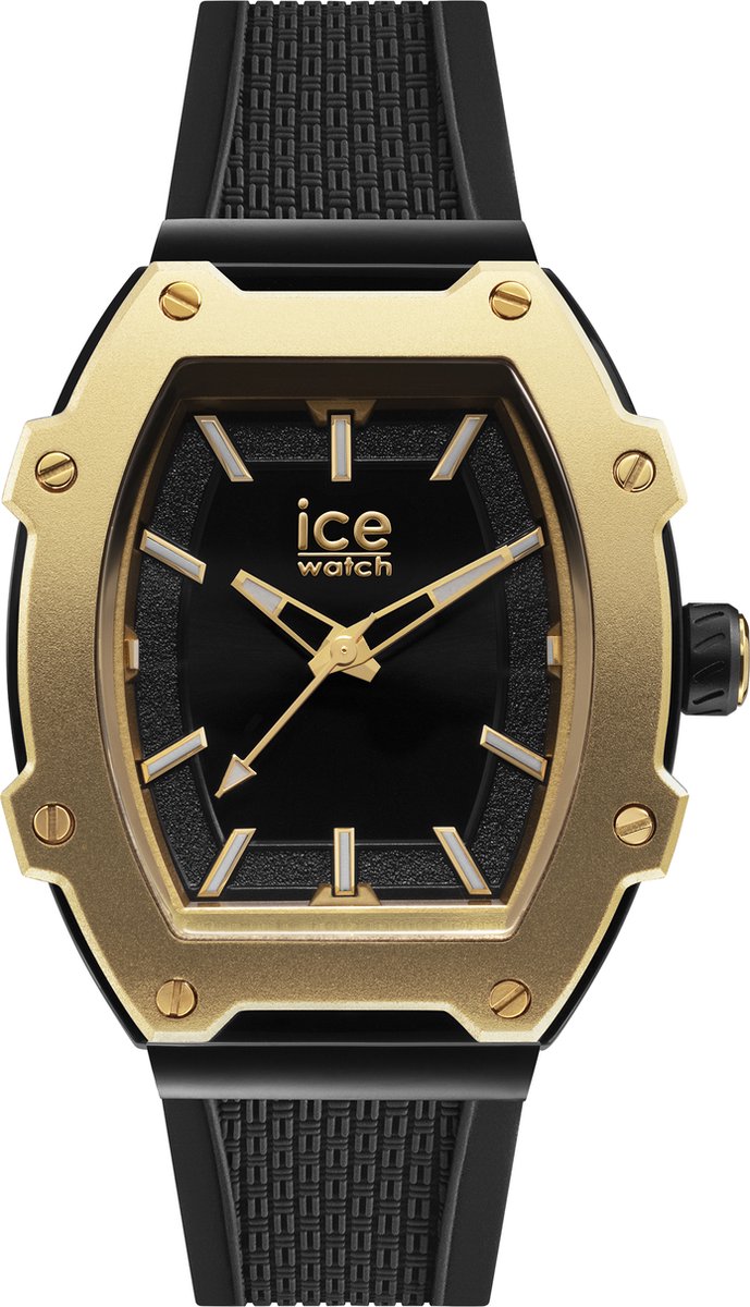 Ice Watch Ice Boliday - Black Gold 023319 Horloge - Siliconen - Zwart - Ø 41.5 mm