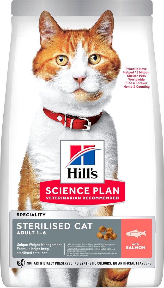 Hill's Hill's Science Plan Sterilised Cat Adult Kattenvoer met Zalm - 1.5 kg