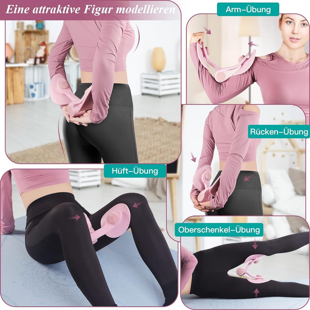 Floor Trainer voor dames en heren (verstelbaar - hoek en kracht), Bekkenbodemtrainer, Multifunctionele beentrainer voor thuis