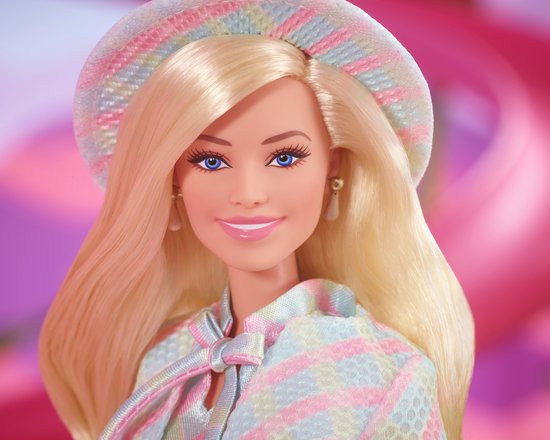 Barbie The movie pop - Margot Robbie - Blauwe ruitjes - Barbie film pop — afbeelding 5