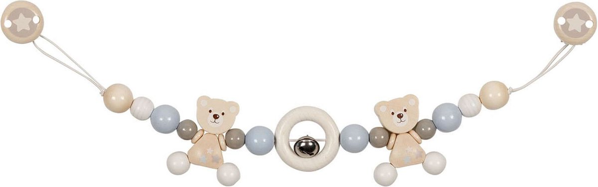 Goki Pram chain bear with clips L= 40 cm