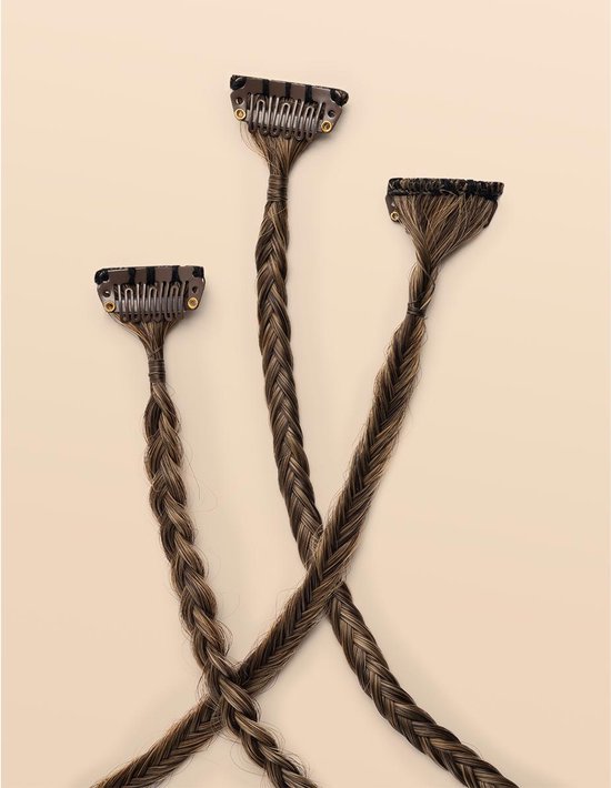 Infinity Braids - Braidies - Set van 3 Clip-in Vlechtjes - Lizzy, Jolie ...