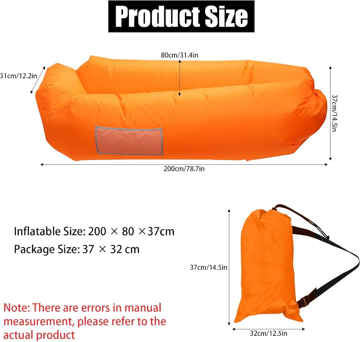 Luie Opblaasbare Bank, S-vormige Bank, Thuis Outdoor Vrije Tijd