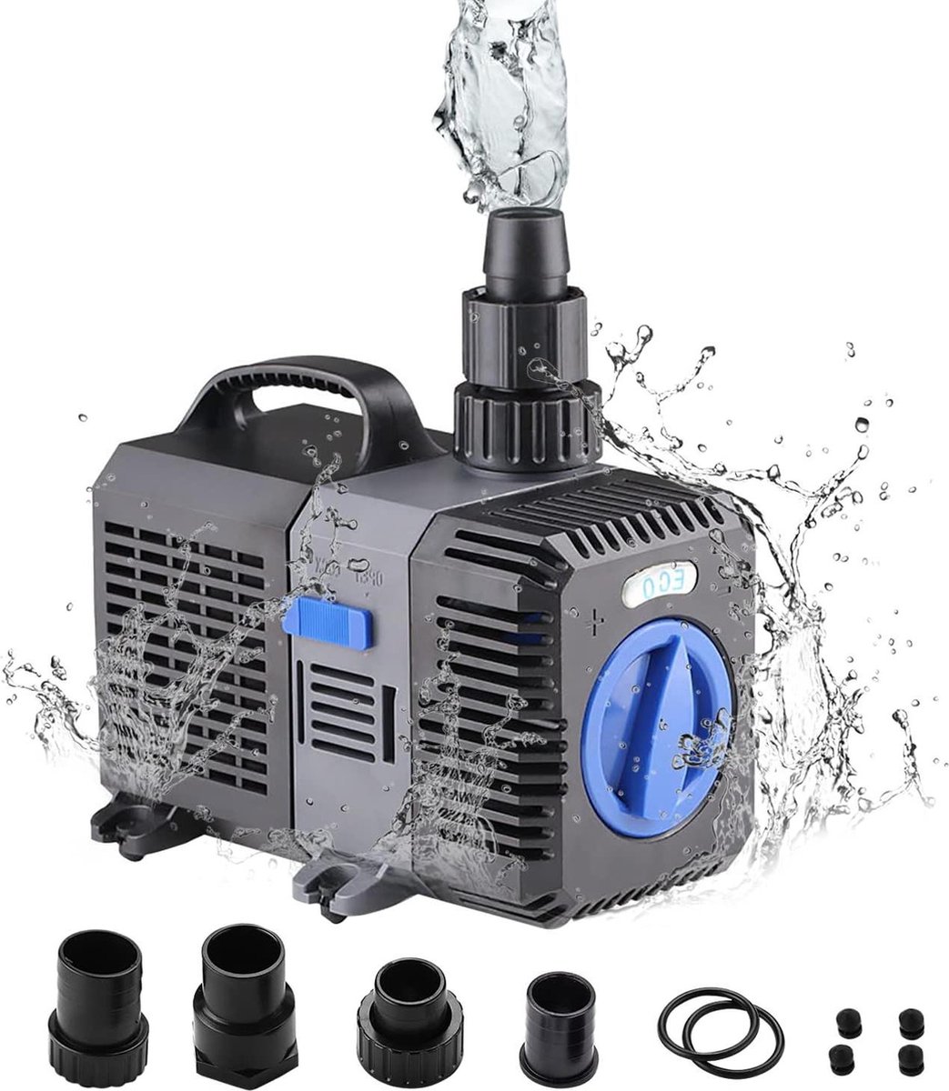 Green Harmony Super Eco CTP-5800 Vijverpomp energiebesparende filterpomp waterpomp voor tuinvijver 5200 l h 40 watt Green Harmony Vijverfilter 2.0