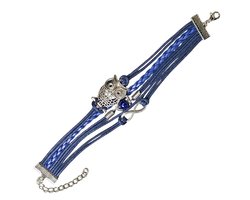 Fako Bijoux® - Multi Armband - Uiltje Hart Infinity - Donkerblauw