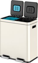 Bol.com Deleca Prullenbak met 2 Vakken - 60 Liter (2x30) - Afvalscheiding / Statiegeld - Met FreshAura Geurbestrijding - Duo Slo... aanbieding