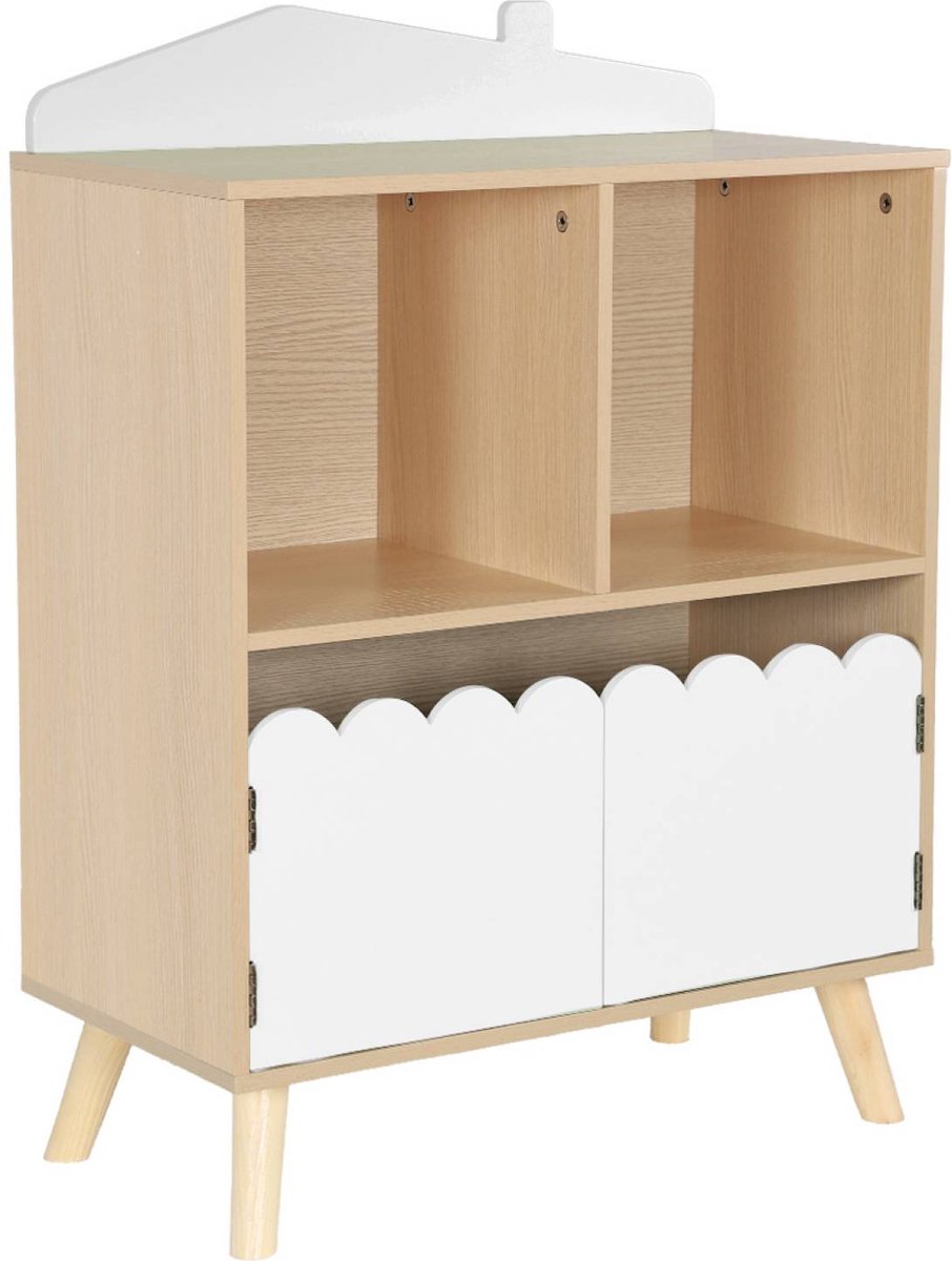 sweeek - Kinderboekenkast met 2 planken en 2 deuren