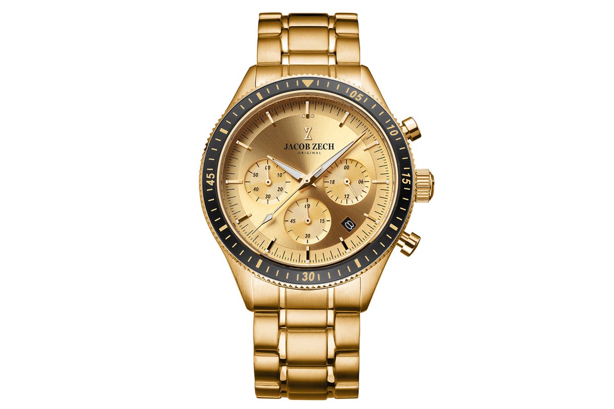 Jacob Zech heren polshorloge stalen band Milano Z13.1590.001