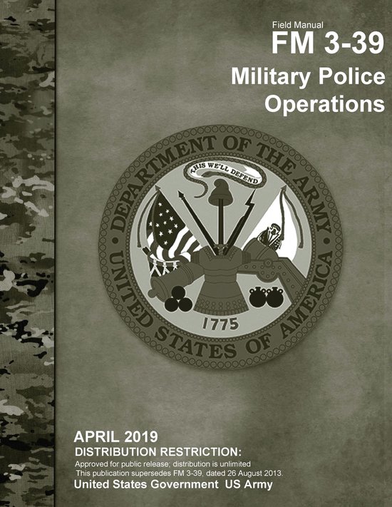 Field Manual FM 3-39 Military Police Operations April 2019 - cover