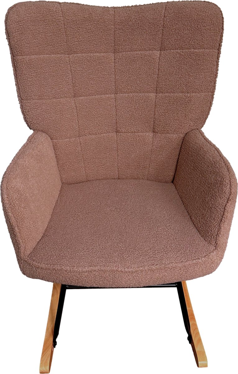 Zenzee Schommelstoel - Schommelstoelen babykamer - Relaxstoel - Fauteuil - Voedingsstoel - Taupe — afbeelding 3