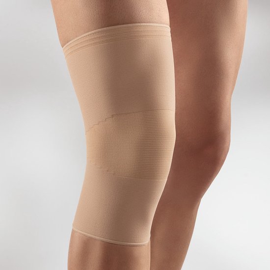 BORT ActiveColor Kniebrace - Kniebandage - Sportkniebrace - Knieondersteuning - Geschikt voor Overbelasting - Beige - Maat XL - 42 – 47 cm