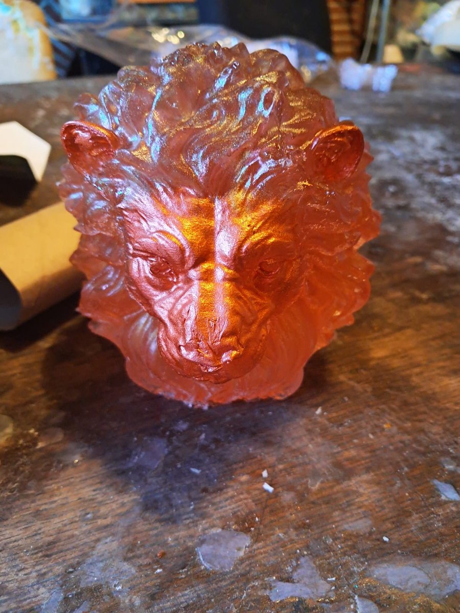 starwolf, lampje leeuwenkop, brons, geschenk