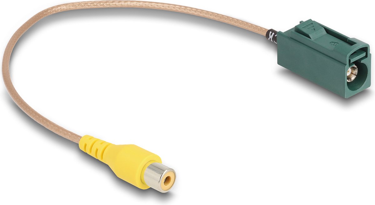 Delock Cable FAKRA E jack to RCA jack RG-179 32 cm