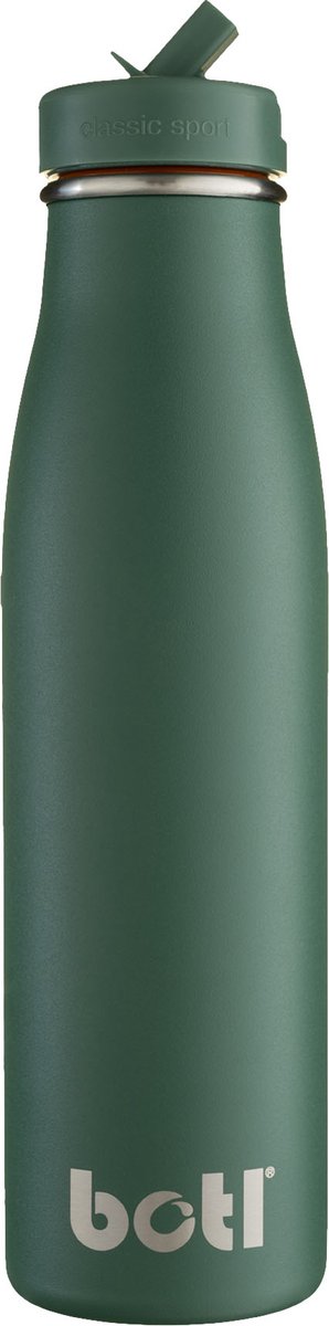Ecobotl - 500ml - Evolution collectie - Gecko - Waterfles - Drinkfles - Roestvrijstaal - Geïsoleerd - Sportdop met rietje - Duurzaam