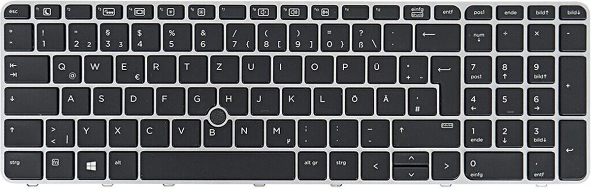 Notebook keyboard for HP EliteBook 850 G3 850 G4 ZBook 15u G3 G4 with pointer frame backlit German Assemble