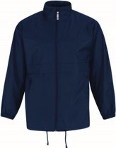 Vêtements de pluie pour hommes - Veste coupe-vent / imperméable Sirocco en bleu foncé - adultes 3XL (58) marine