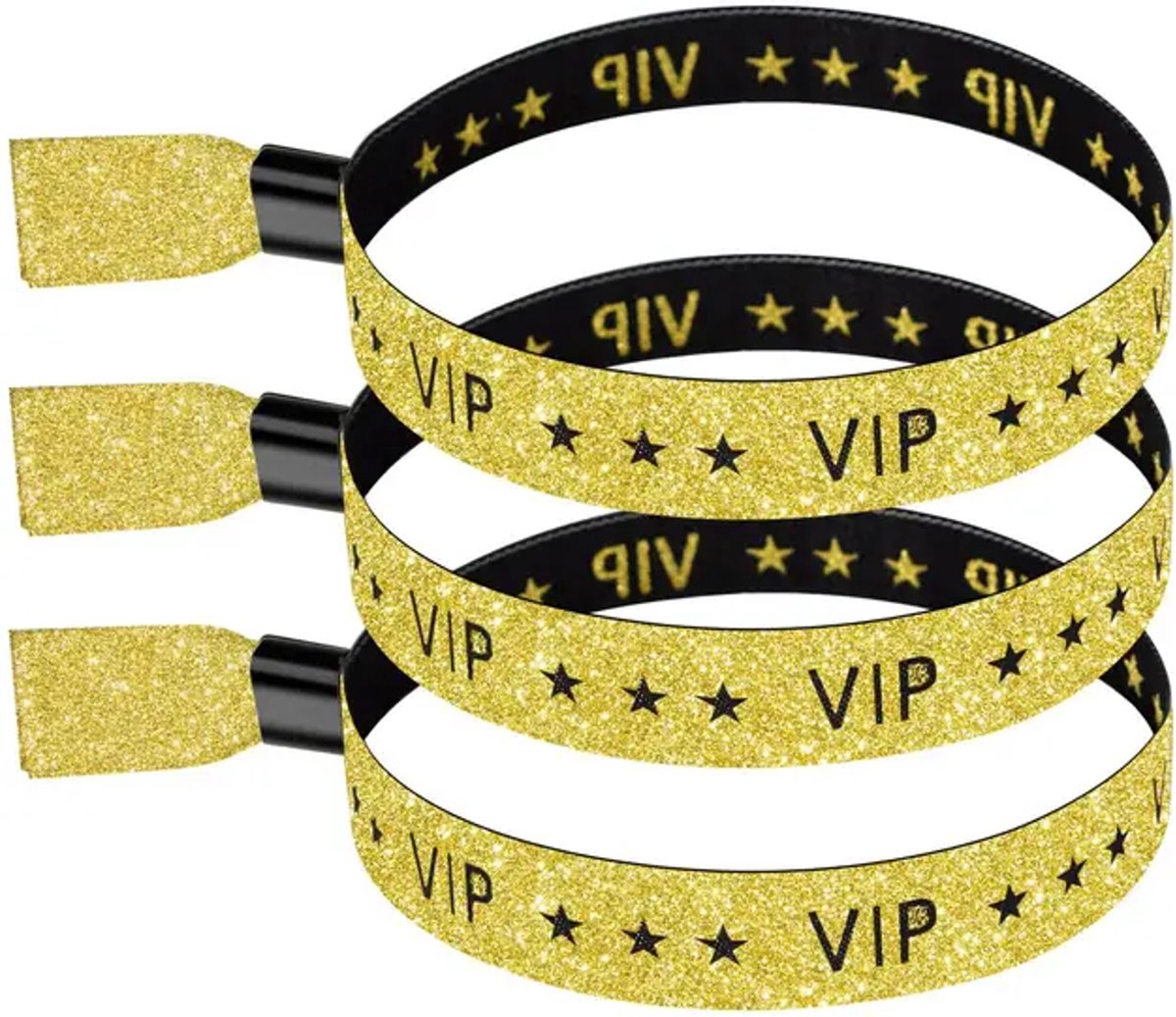 300 Bracelets Événement VIP Dorés - Bracelets Papier Imperméables Pour Concerts, Mariages, Fêtes
