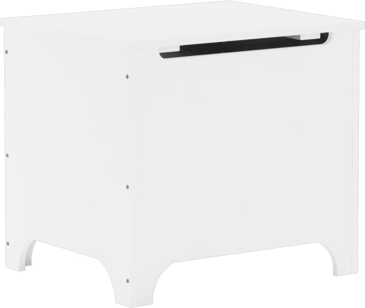 VidaXL Opbergbox met deksel RANA 60x49x54 cm massief grenenhout wit