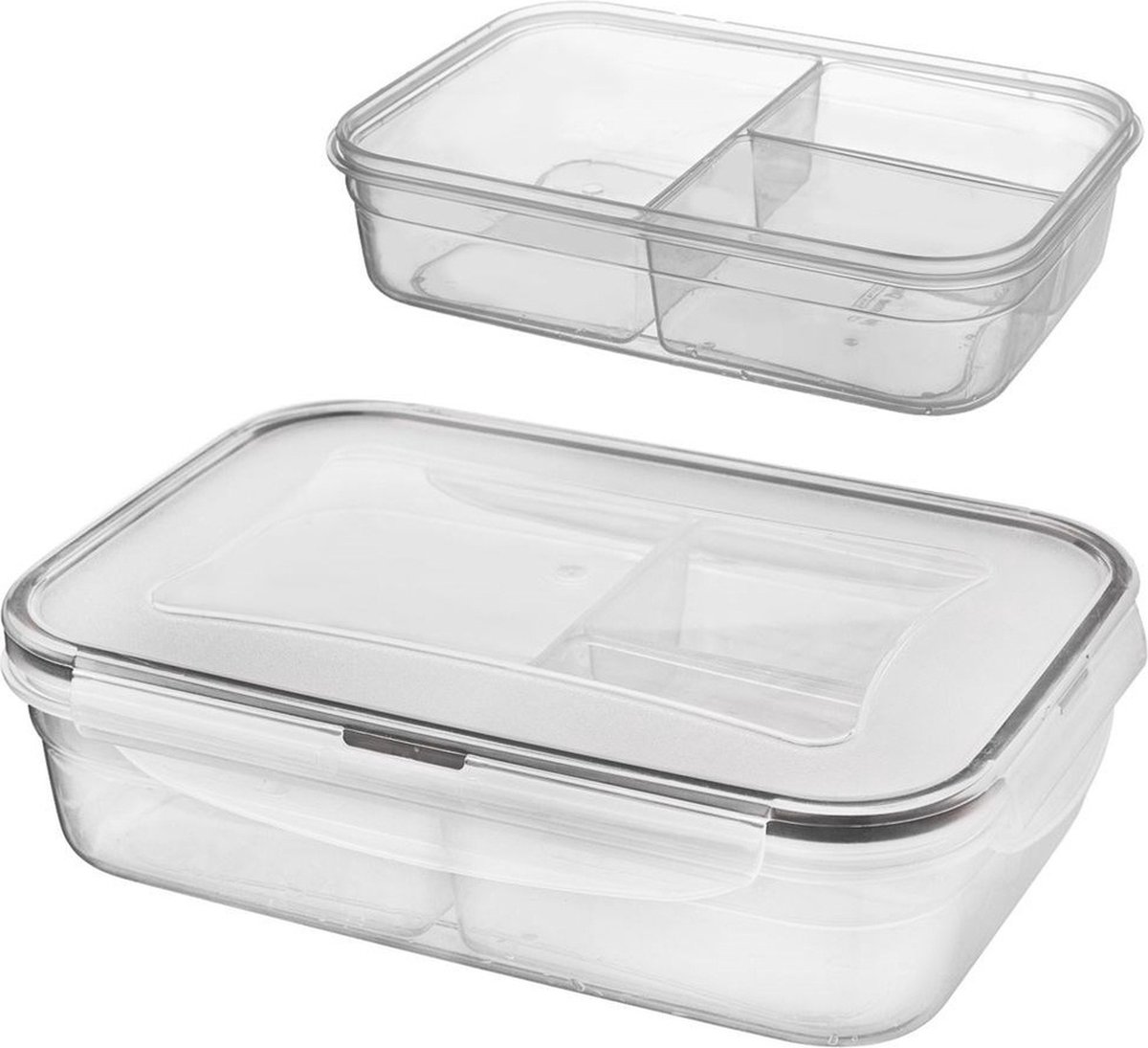 Voedselcontainer met Deksel en Pakking Split 1 l - Vershoudbakjes - Vershouddoos - Bakjes - Diepvriesbakjes - Vershouden