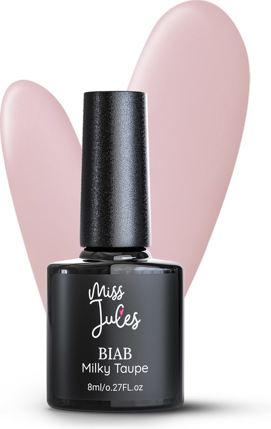 Miss Jules® BIAB – Builder in a Bottle – BIAB Nagel Builder Gel - Milky Taupe - Creme - HEMA & TPO Free