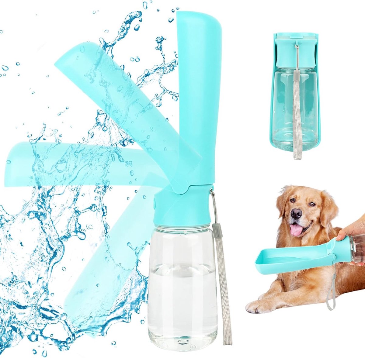 Solacis Drinkfles honden onderweg - Drinkfles honden - Drinkfles hond - Dieren drinkfles - Must have voor uw hond!
