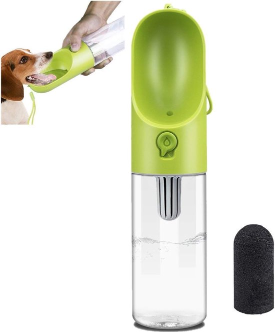 GIZZY® Drinkfles voor honden voor onderweg, lekvrij en robuust