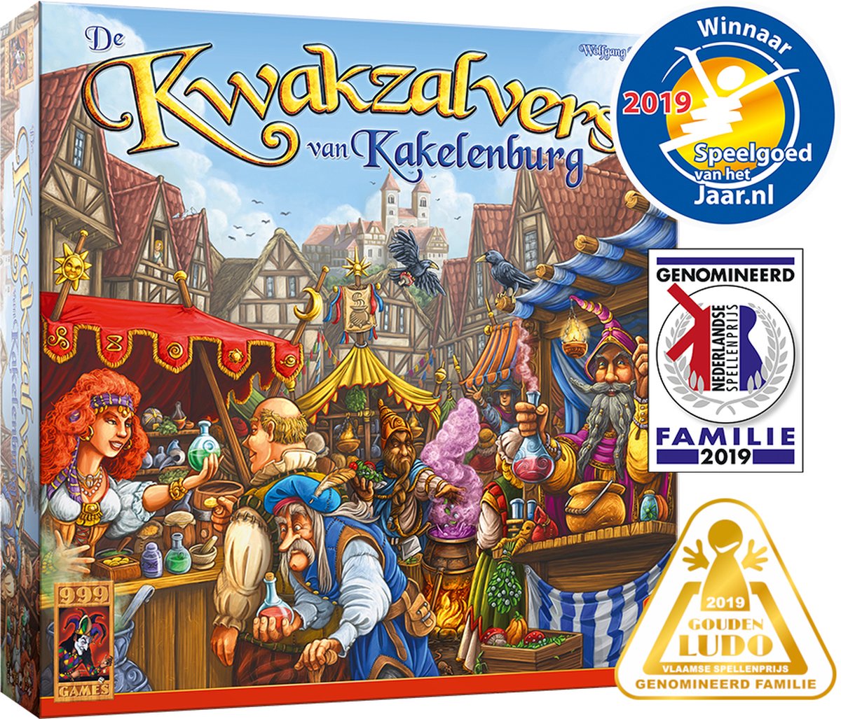 999 Games - De Kwakzalvers van Kakelenburg - Bordspel - Familiespel - Speel met z'n allen tegelijk! - Gezelschapsspel — afbeelding 8