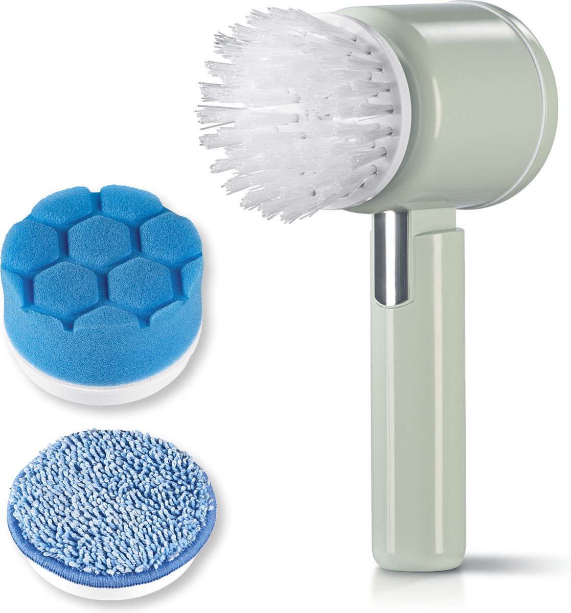CLEANmaxx draadloze schoonmaakborstel - 2 snelheidsstanden - Mint