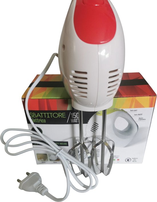 Smeg 50's style HBF03 staafmixer kunststof rood 4-delig | Oldenhof
