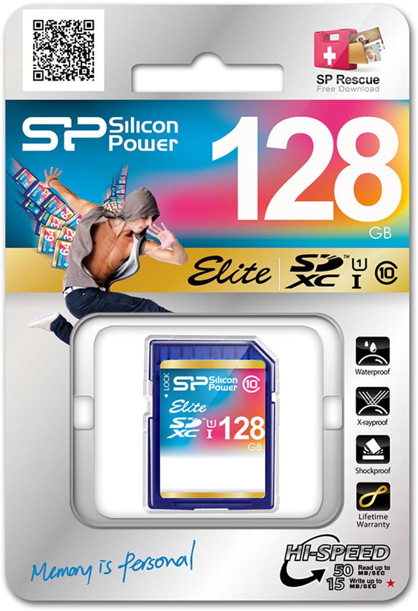 Silicon Power SP128GBSDXAU1V10 flashgeheugen 128 GB SDXC