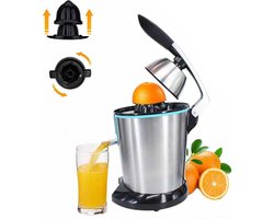 Elektrische Citruspers - 400 W - Twee Verschillende Perskegels - Fruitpers - Met Pershendel - RVS - IXEN