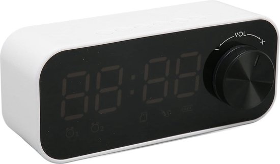 Digitale Wekkerradio met Bluetooth-luidspreker en LED-display - Dubbele
