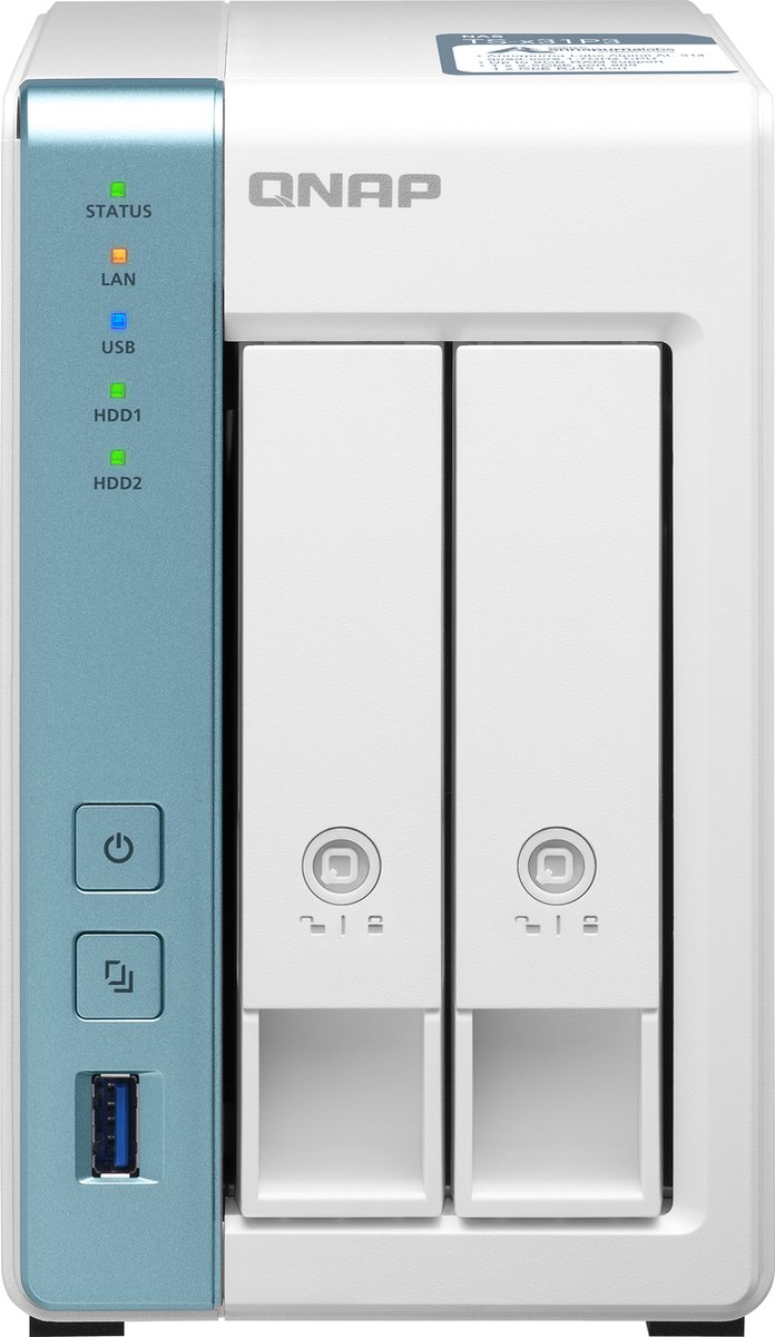 Bol.com 2-Bay QNAP TS-233 - 2G 2.0GHz Quad Core aanbieding