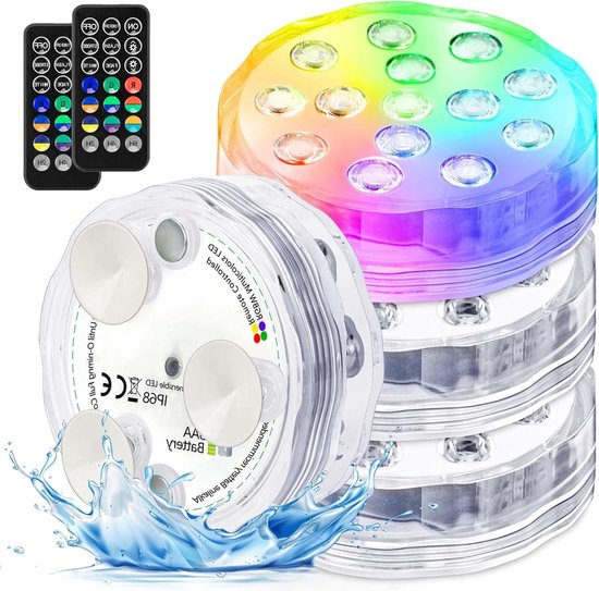 Submersible LED Pool Lights - Remote control - Waterdicht | bol