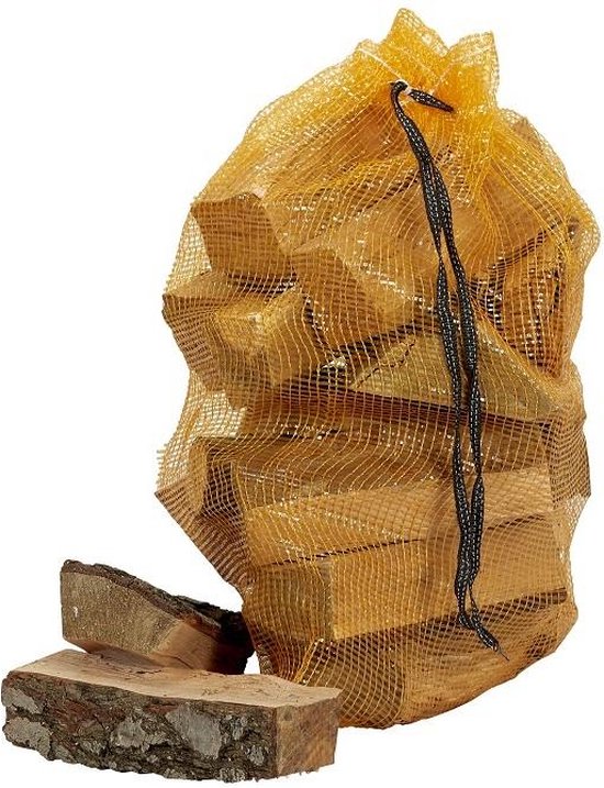 10x - Sterke netzak met koord 50x72 cm - 40 liter - Voor hout van 10x — afbeelding 4