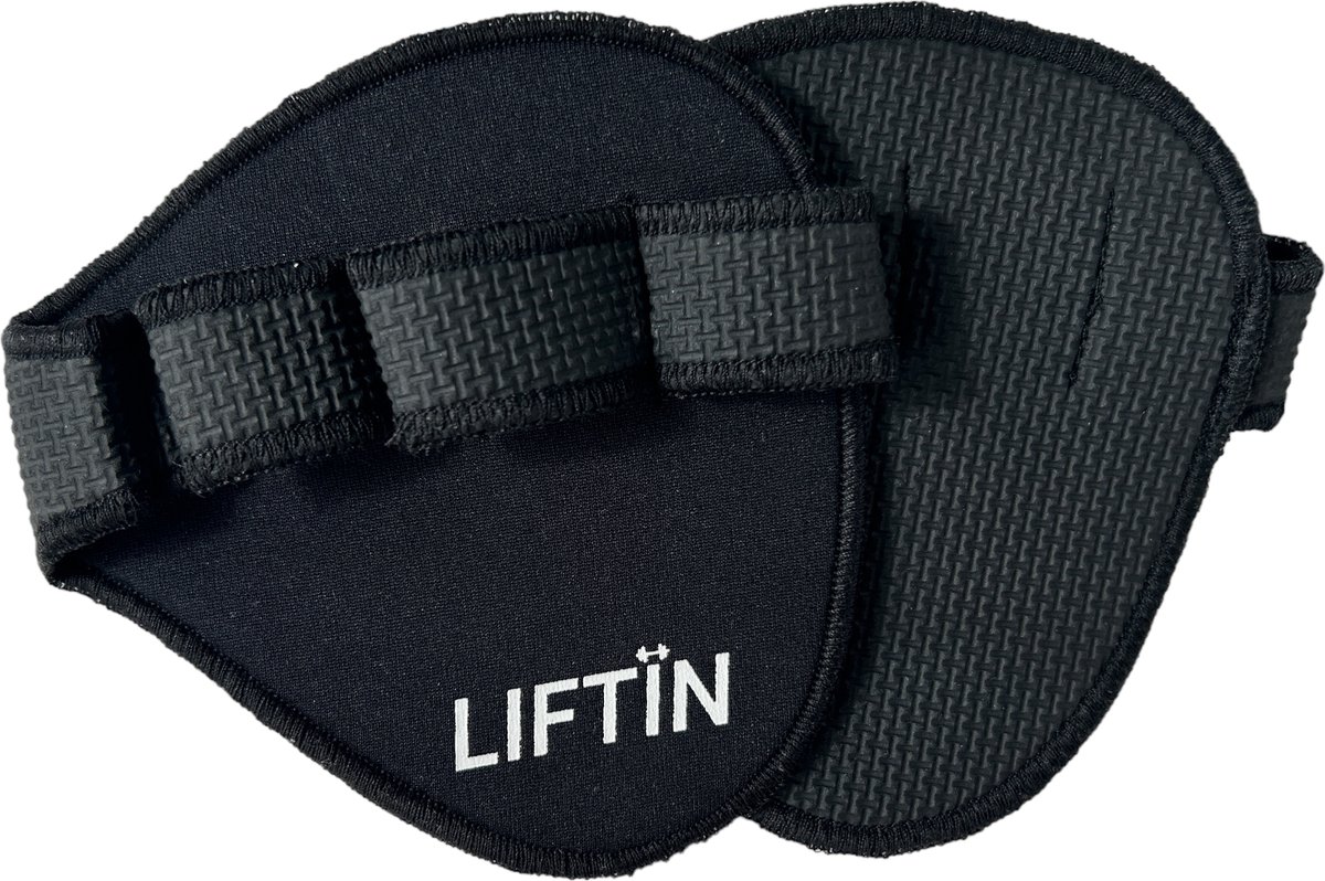 LIFTIN® - Palm Grip - Fitness Handschoen - Lifting Straps - Grips - Zwart