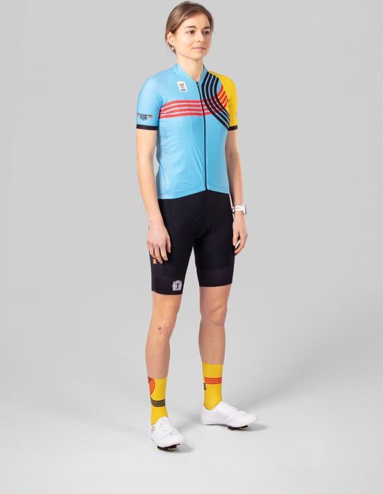 BIORACER Fietsbroek Dames Met Zeem Officieel Team Belgium 2024 Olympische Editie . bol
