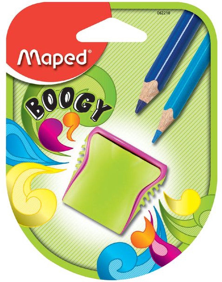 Puntenslijper Maped Boogy 2-gaats op blister | 5 stuks
